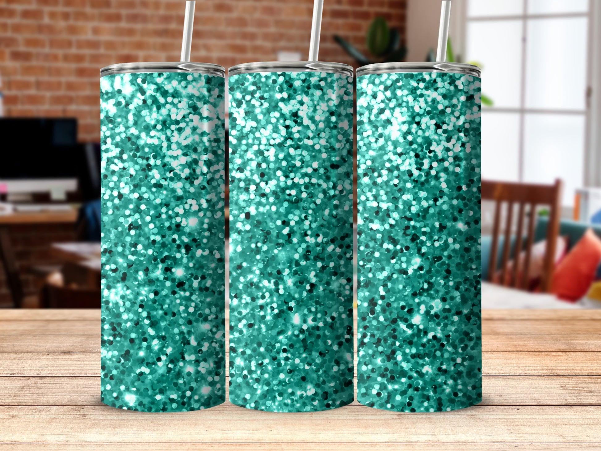 Sparkling Green Glitter Tumbler for Stylish Hydration