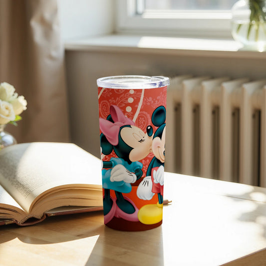 Mickey and Minnie Mouse Hugging Tumbler Cup
