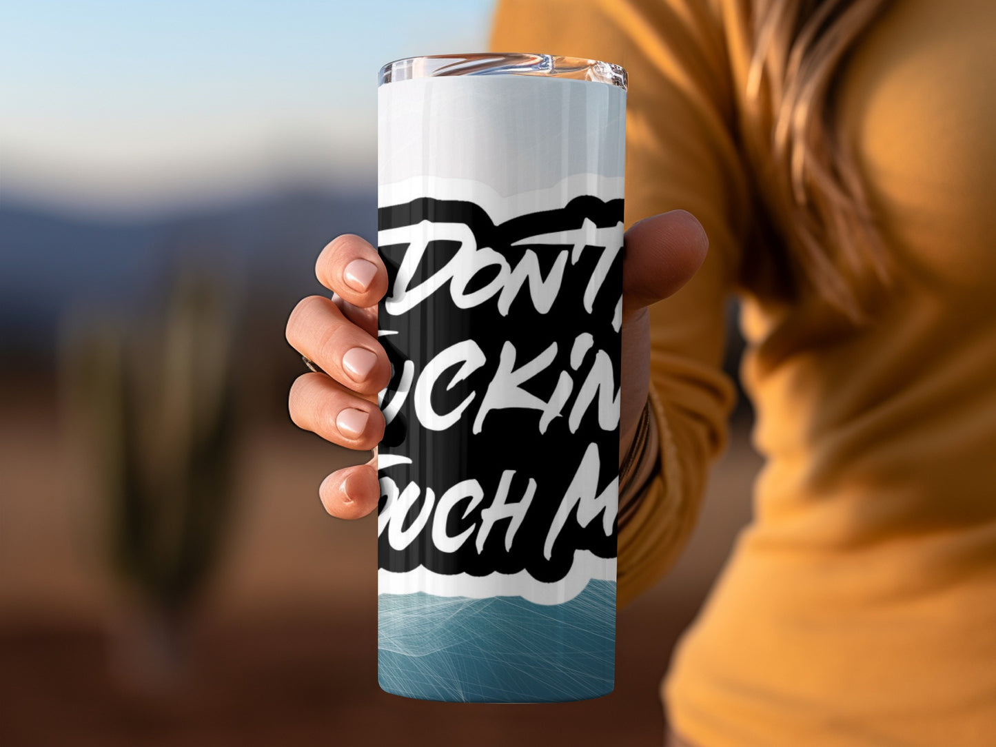 Don't Touch Me Insulated Tumbler Flask Cup Travel Mug