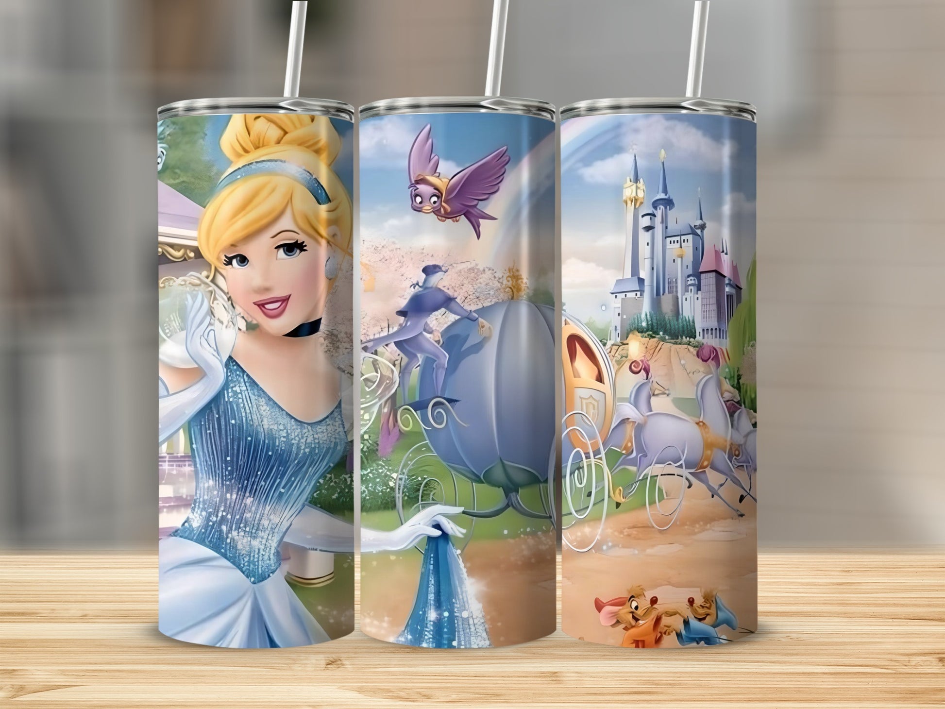 Cinderella Fairytale Castle Stainless Tumbler Product