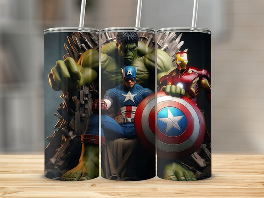 Marvel Superheroes Themed Stainless Steel Tumbler