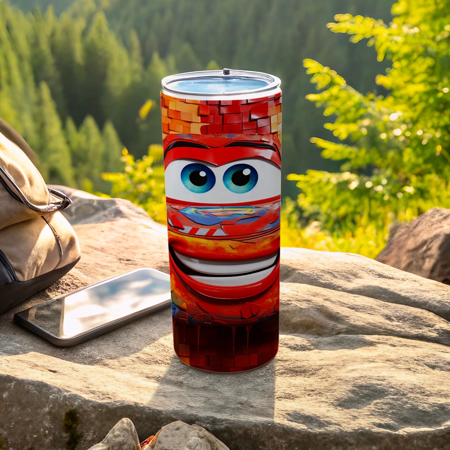 Colorful Character Insulated Tumbler for Outdoor Use