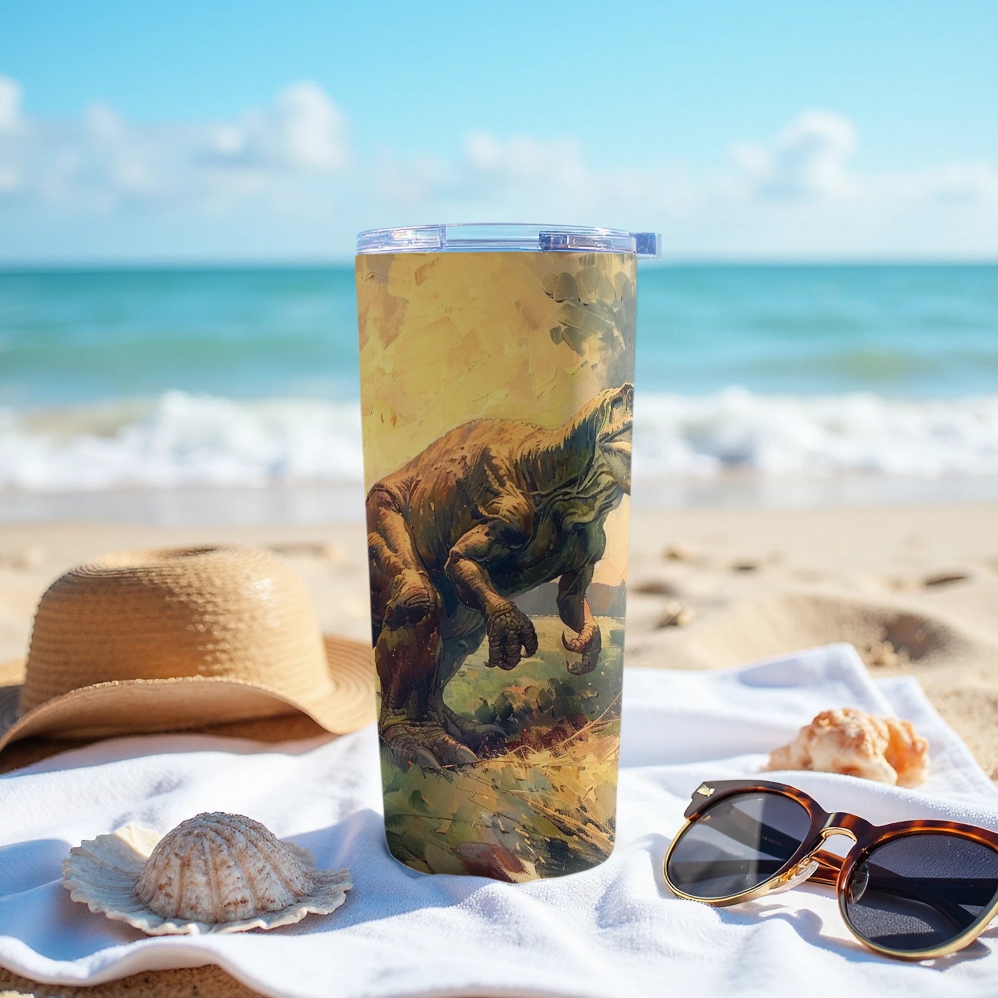 Tyrannosaurus Rex Prehistoric Artistic Travel Cup product type