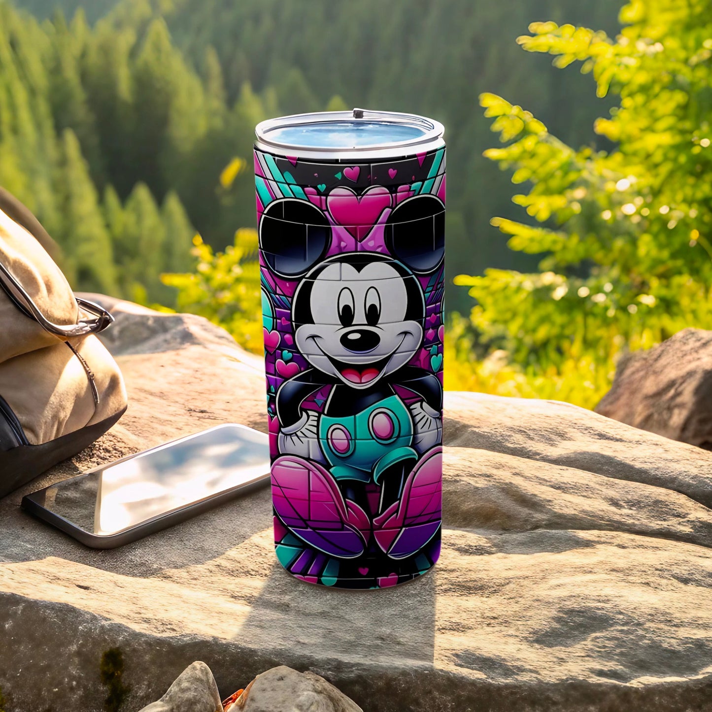 Colorful Mickey Mouse Design Travel Tumbler