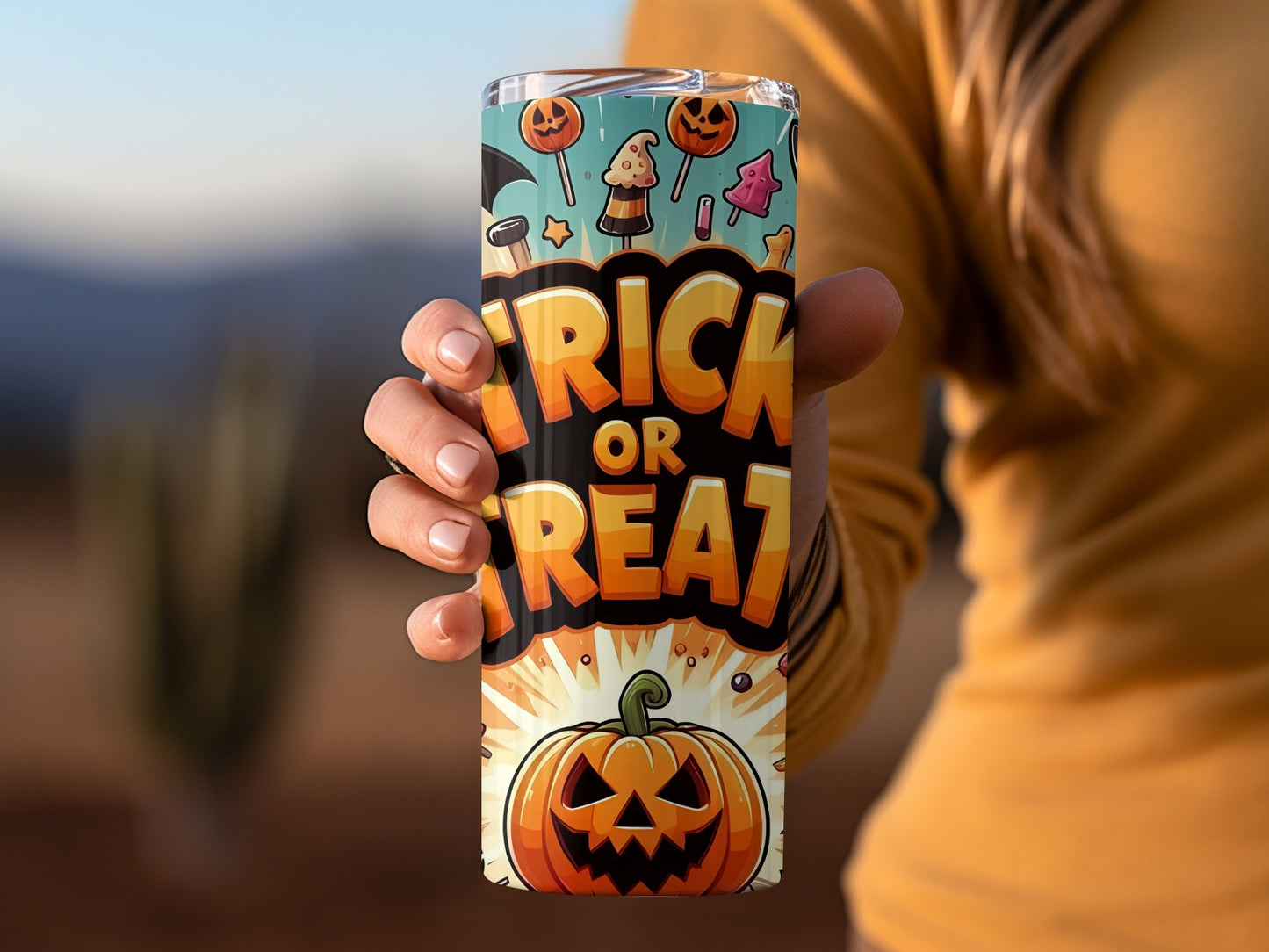 Trick or Treat Halloween Themed Drinkware Product