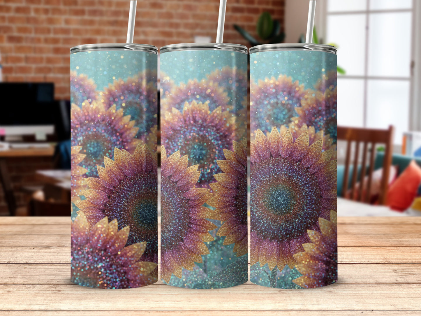 Stunning Colorful Sunflower Artwork Tumbler Product