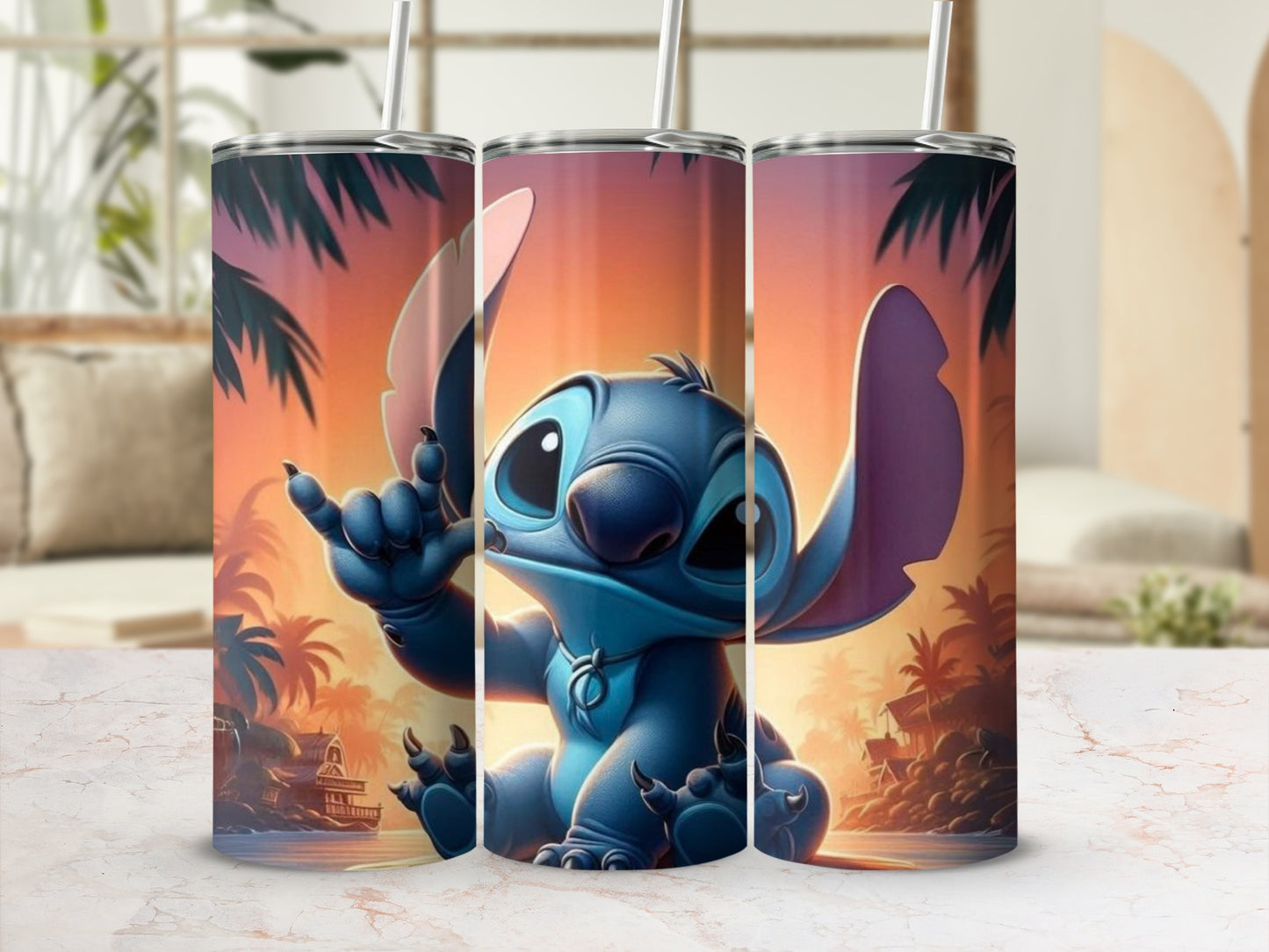 Cute Character Design Tropical Background Tumbler