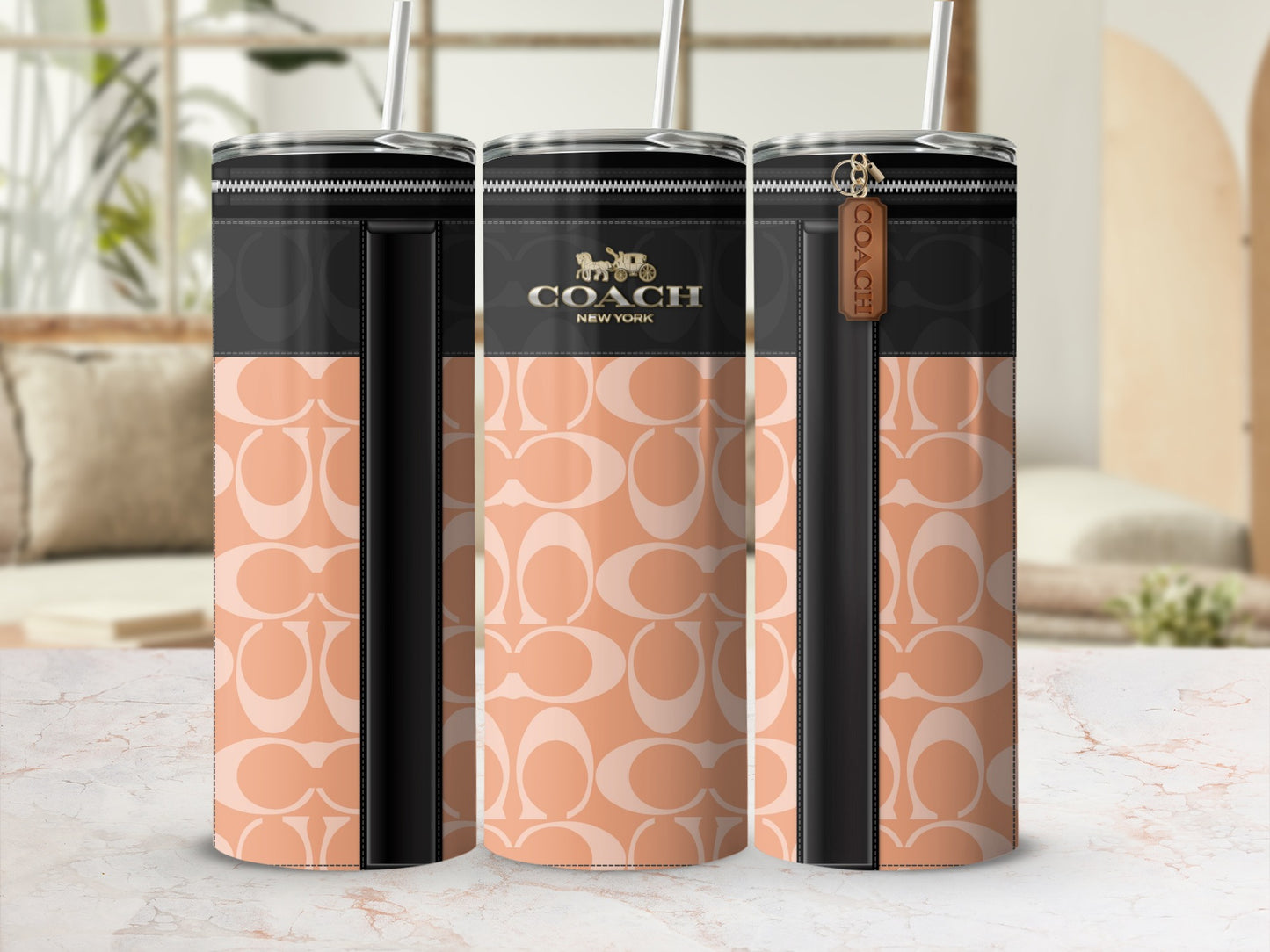 Stylish Coach New York Designer Insulated Tumbler