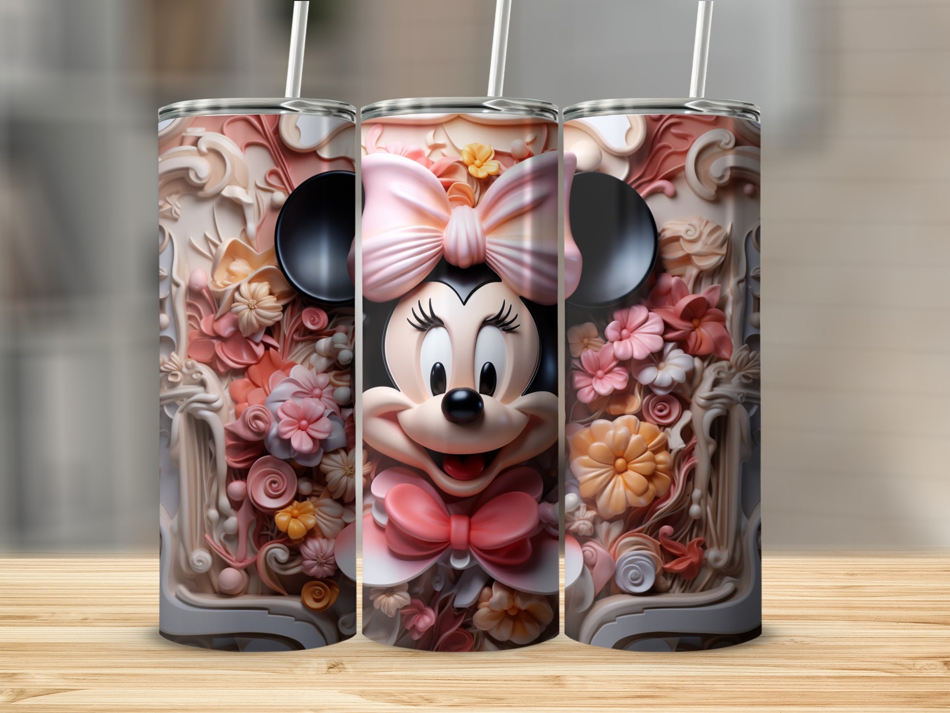Minnie Mouse Floral Design Fun Drinkware Product