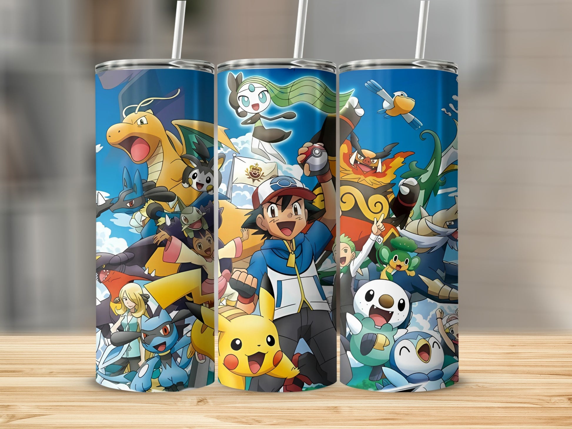 Colorful cartoon characters design tumbler product
