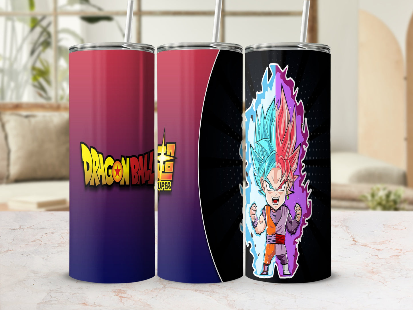Dragon Ball Super Colorful Anime Character Tumblers