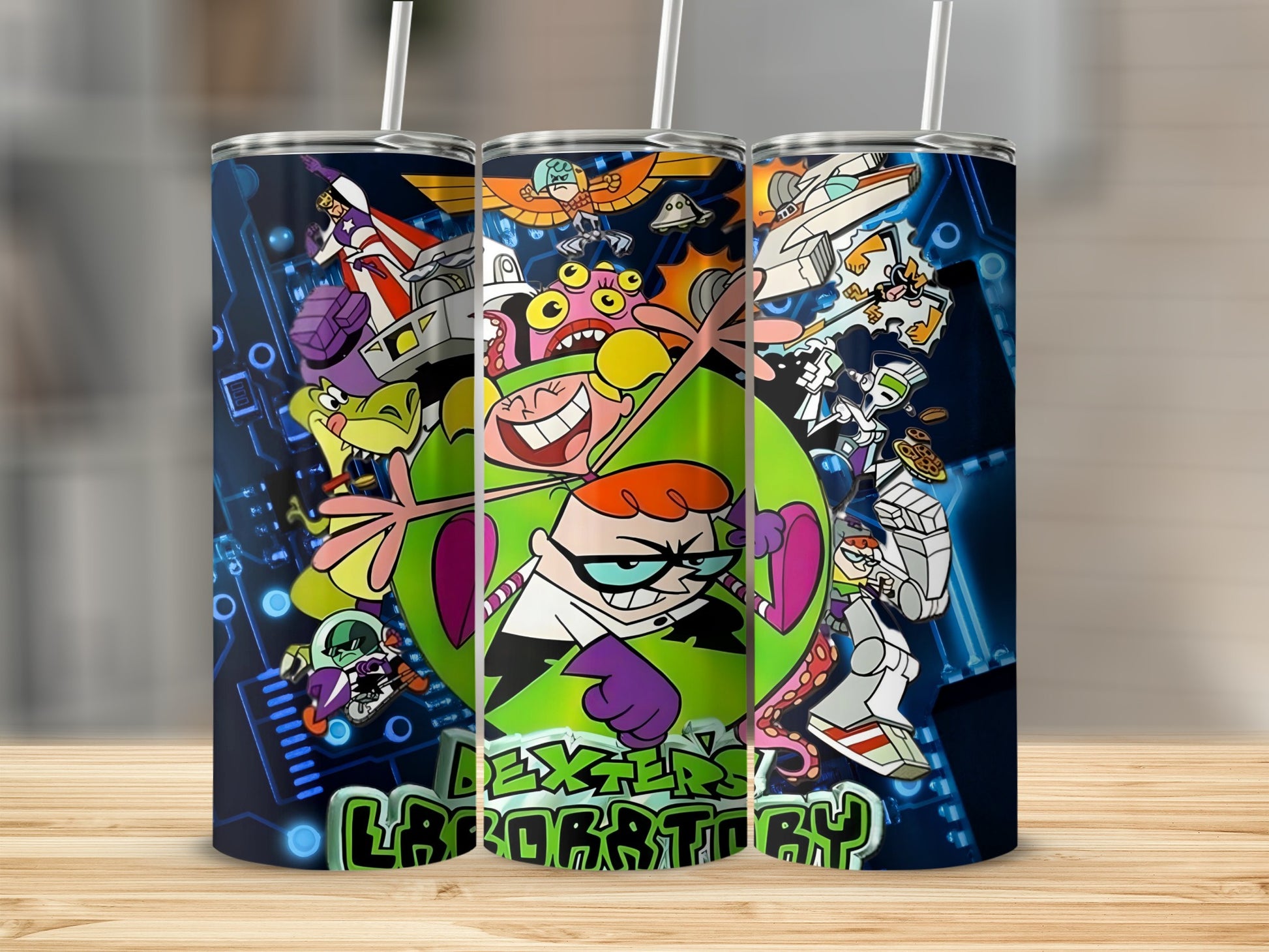 Dexter's Laboratory Themed Insulated Tumbler