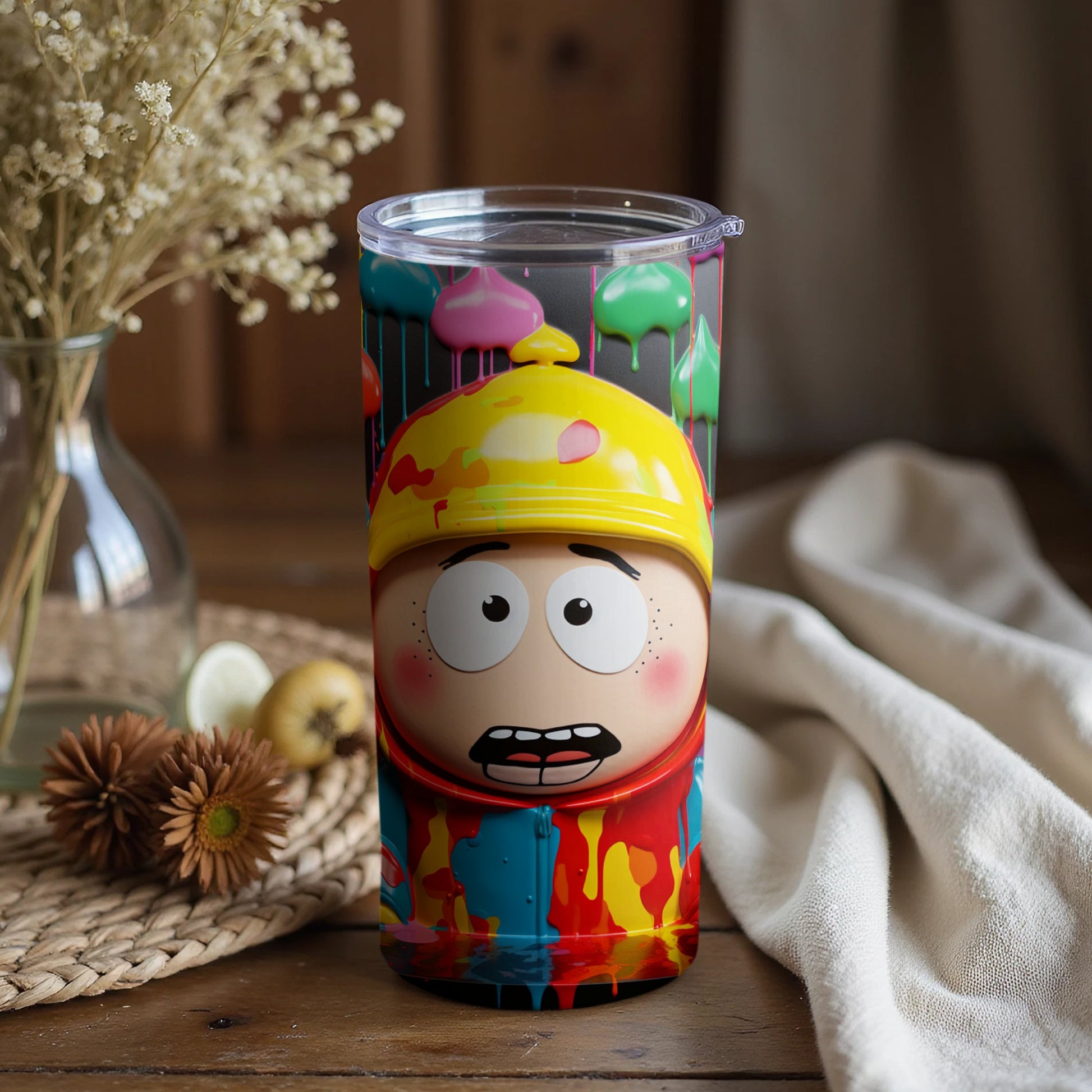 Cartoon Character Colorful Tumbler for Drinkware