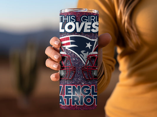 This Girl Loves New England Patriots Helmets Tumblers