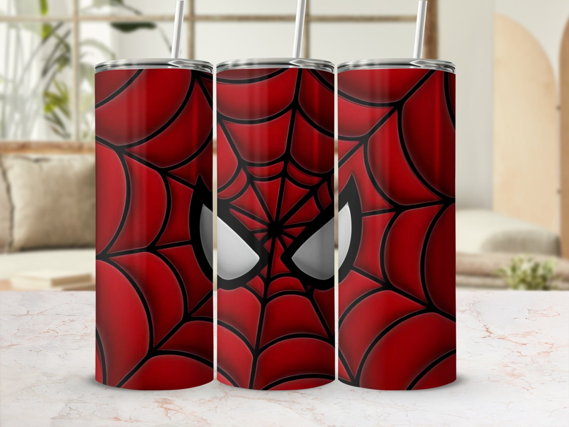 Spider Web Design Tumbler for Marvel Fans