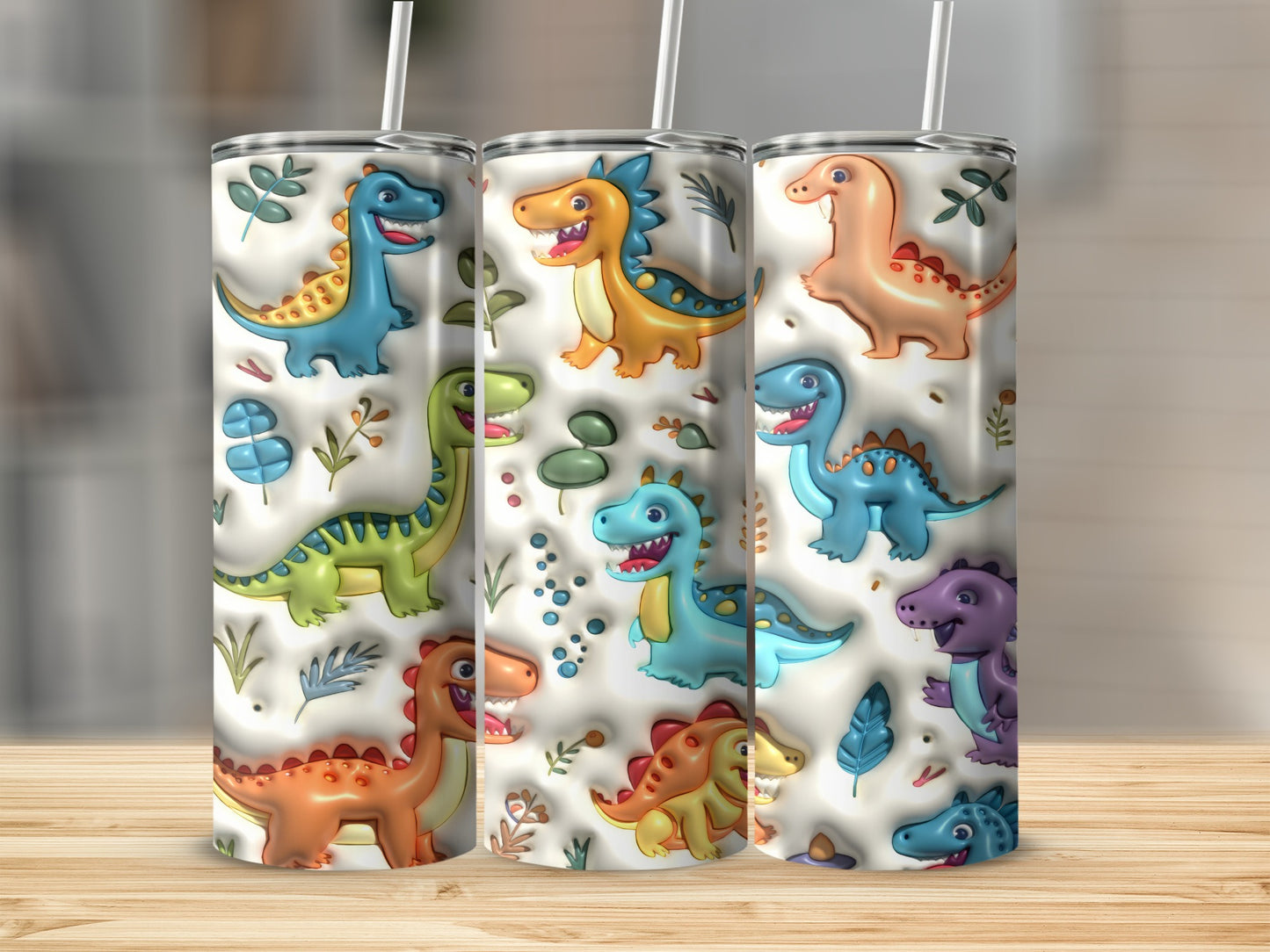 Vibrant Cartoon Dinosaurs Whimsical Design product type