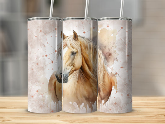 Beautiful Horse Artwork Tumbler for Equine Lovers