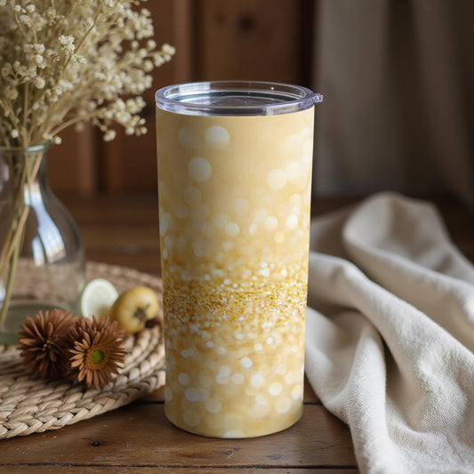Sparkling Glitter Bokeh Design Insulated Tumbler