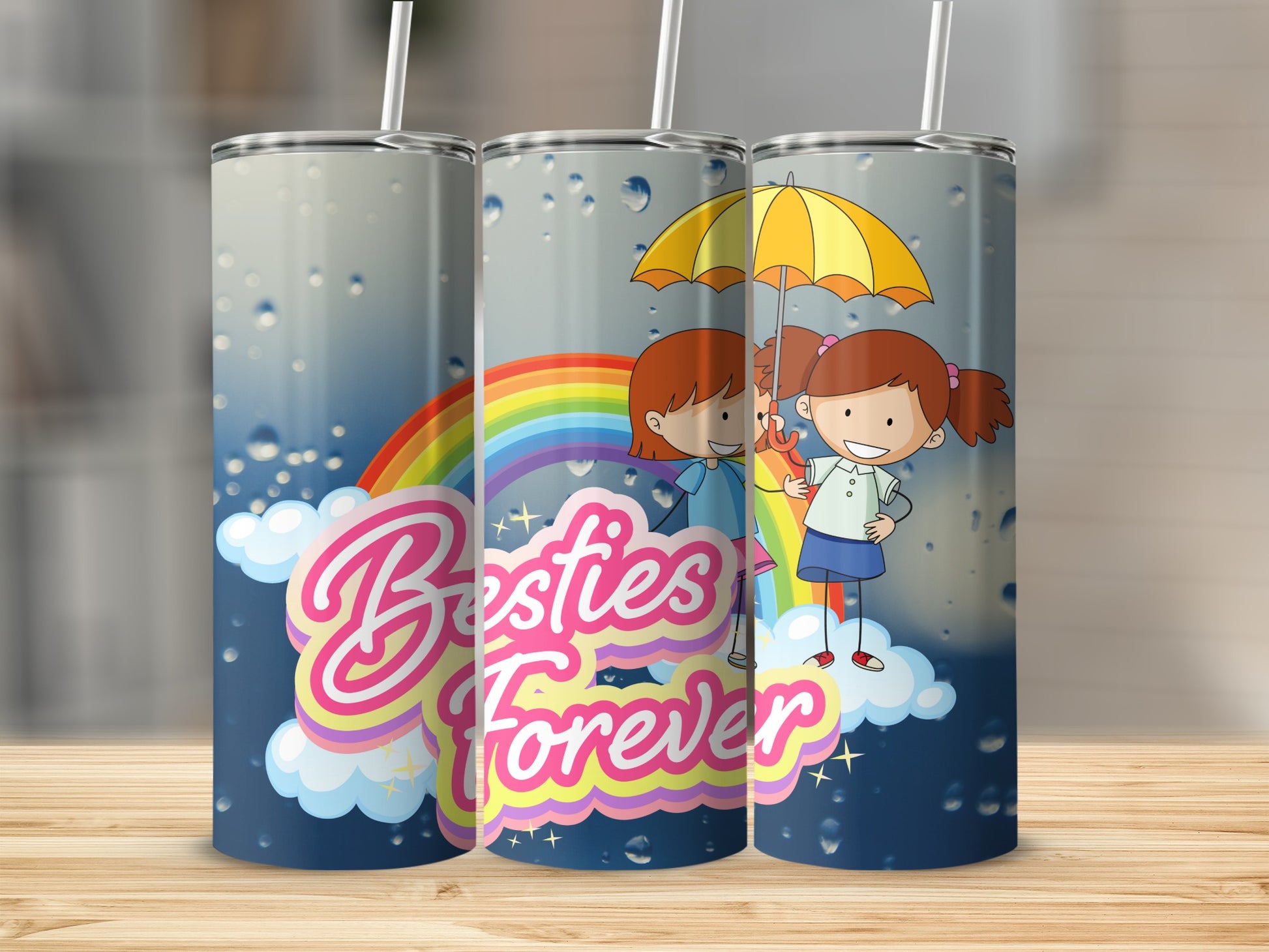 Besties Forever Colorful Kids Tumbler Perfect Gift Idea