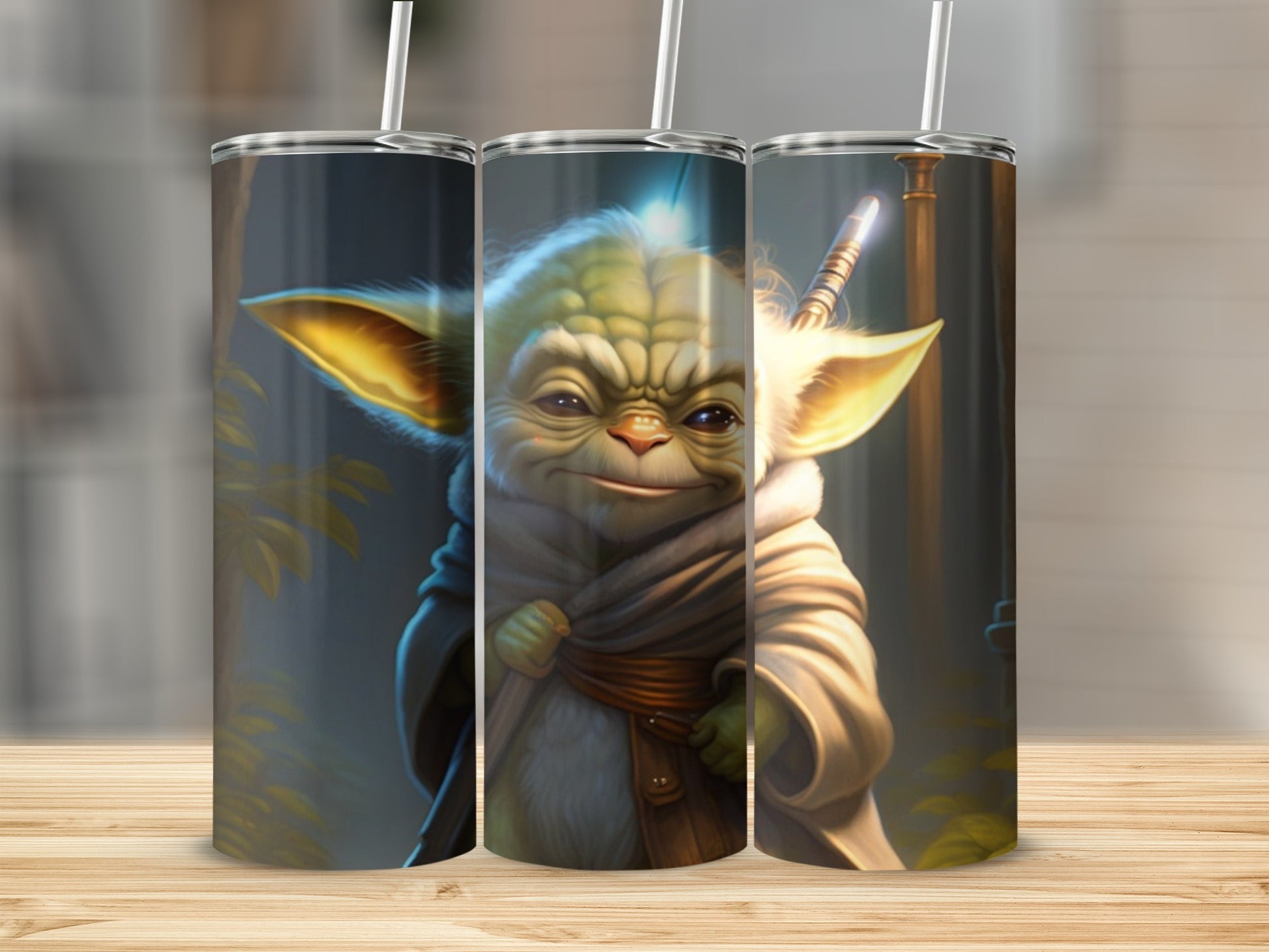 Adorable Baby Yoda Character Design Tumbler product type