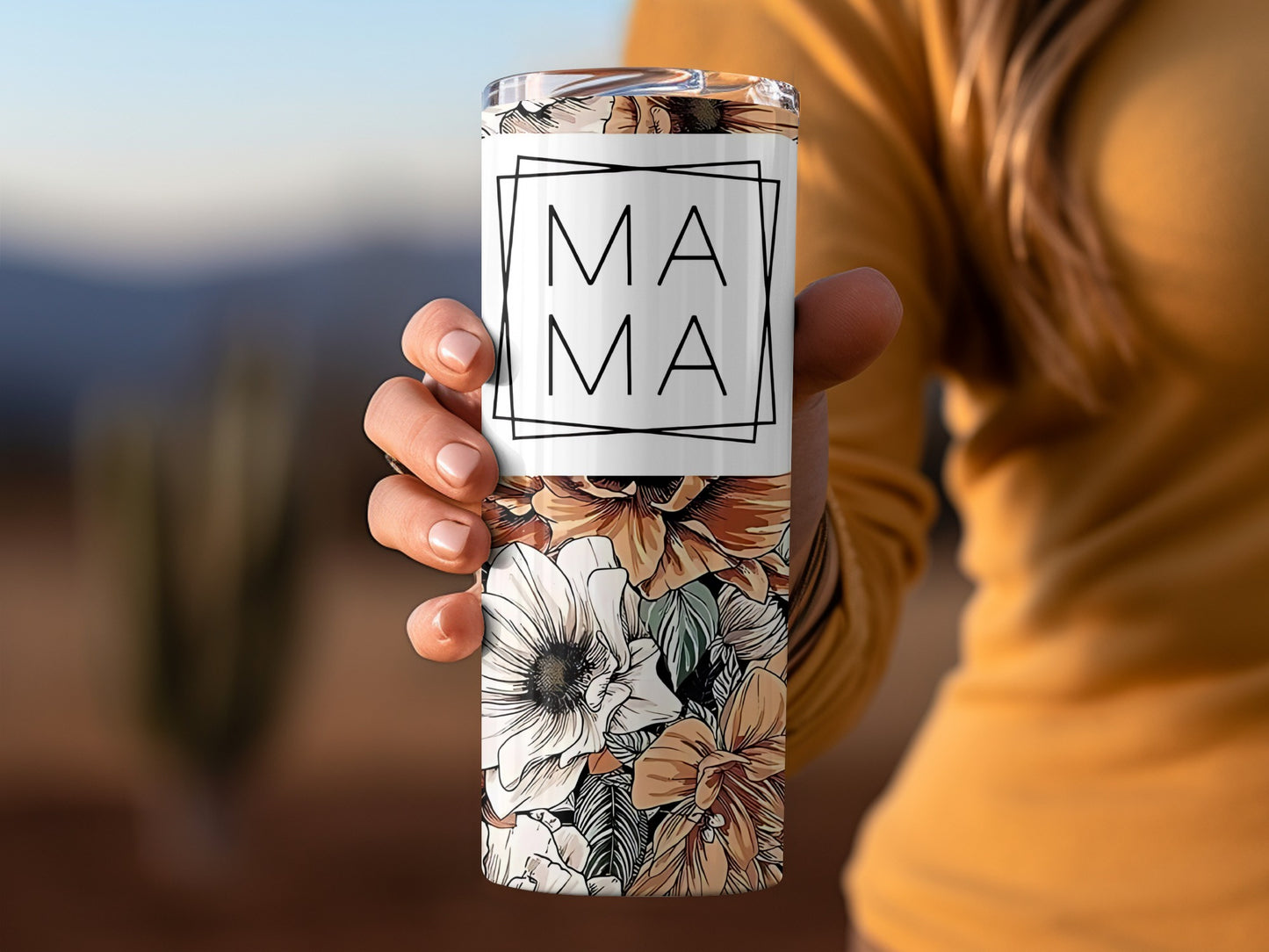 MAMA Floral Design Travel Tumbler for Hydration Needs