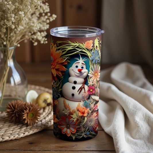 Colorful Floral Character Themed Cup Product