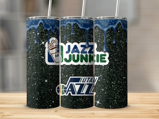 Jazz Junkie Utah Jazz Tumbler Perfect for Fans