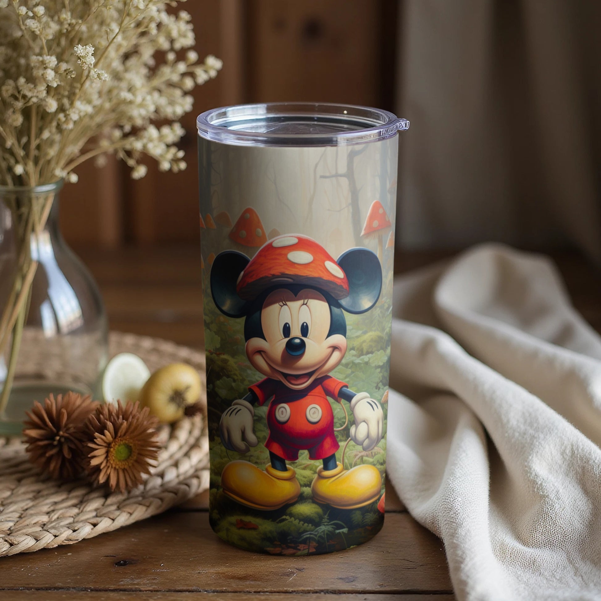 Whimsical Forest Theme Mickey Mouse Tumbler