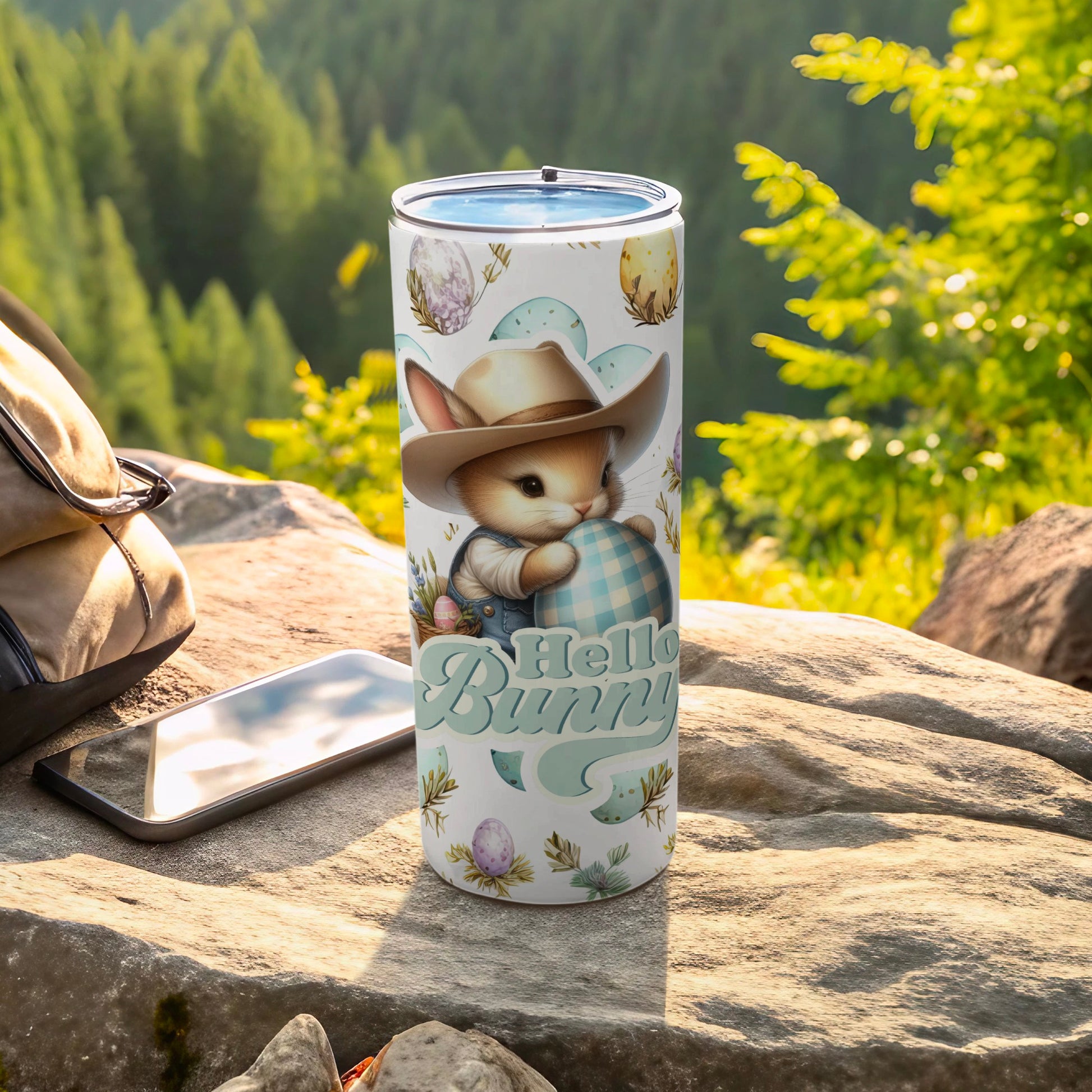 Hello Bunny Cowboy Hat Easter Egg Tumbler product type