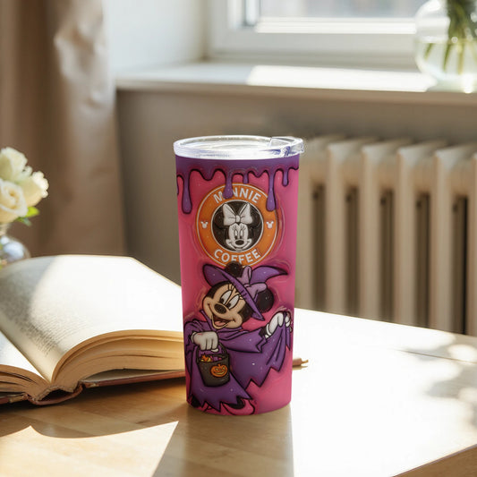 Minnie Coffee Purple Drip Witch Tumbler