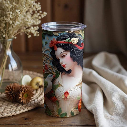 Beautiful Classic Art Design Tumbler for Stylish Drinkers