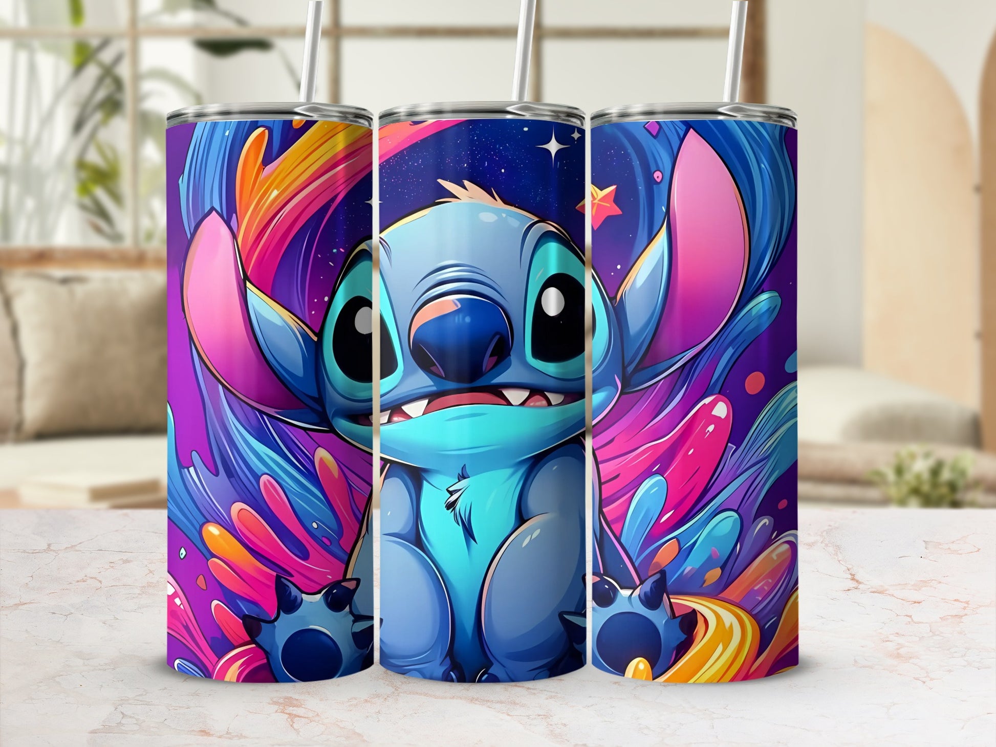 Vibrantly Illustrated Character Stainless Steel Tumbler