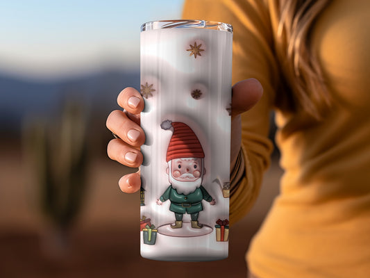 Cute Christmas Gnome Holiday Tumbler Perfect Gift Item