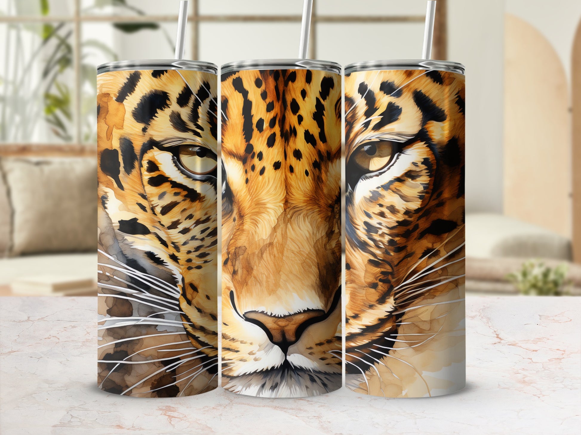Stunning Leopard Face Big Cat Wildlife Artistic product type
Leopard
Jaguar
Big Cat
Animal Print
Wildlife
Safari
Jungle
Animal Art
Watercolor
Artistic Design
Tumbler
Drinkware
Beverage
Gift Idea
Unique Design
Wild Animal
Spotted Cat
Feline
Nature Inspired
Modern Art