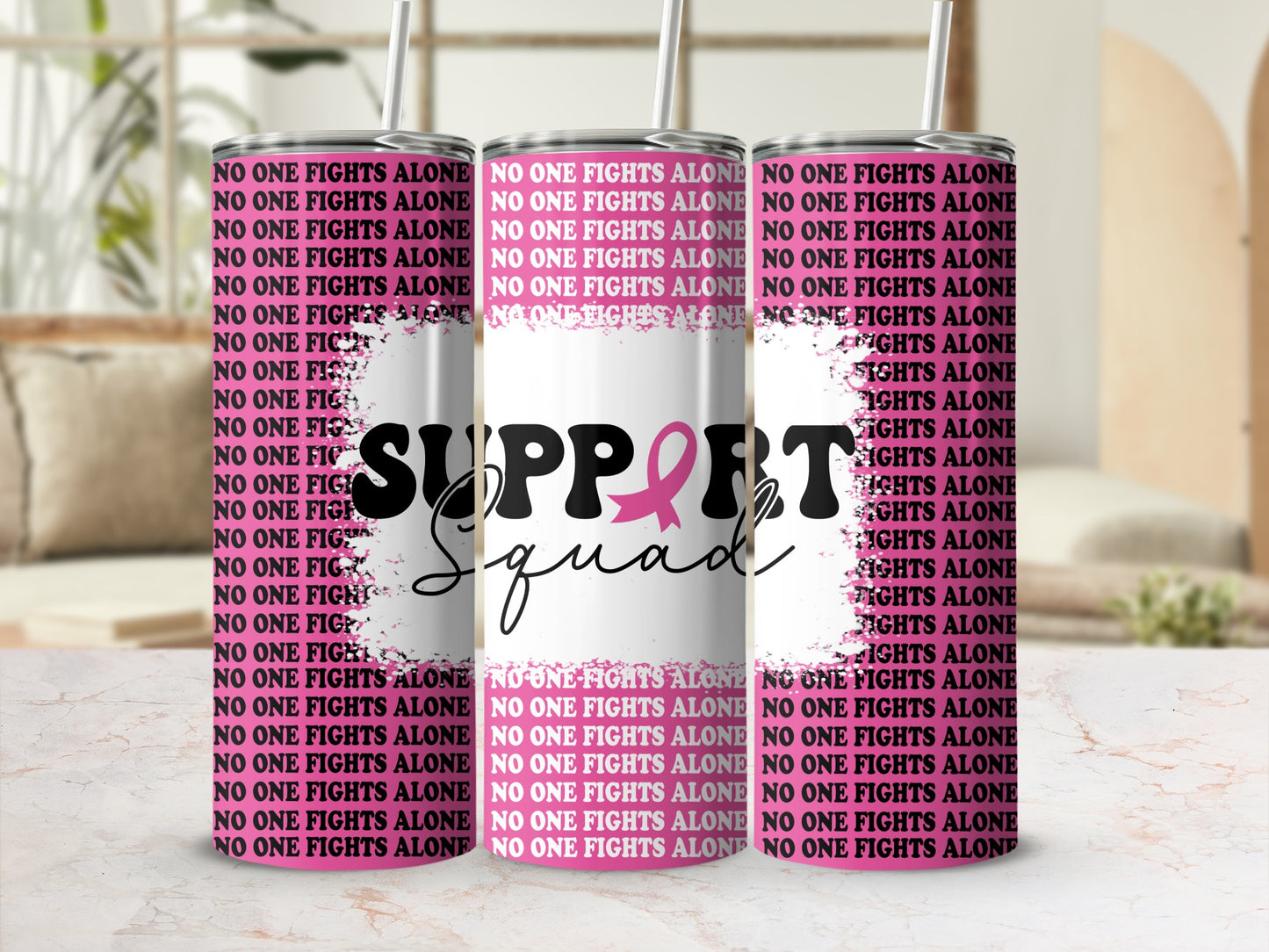 Support Squad Pink Ribbon No One Fights Alone product type