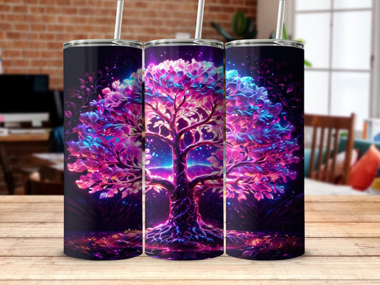 Glowing Vibrant Fantasy Tree Mystical Tumbler product type