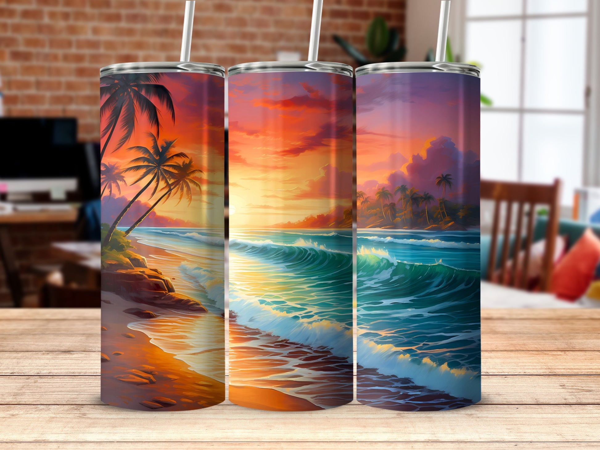 Vibrant Sunset Beach Palm Trees Ocean Waves Tropical product type
Tropical, Beach, Sunset, Ocean, Waves, Palm Trees, Paradise, Vibrant, Seascape, Island, Summer, Vacation, Outdoors, Nature, Colorful, Coastal, Horizon, Sky, Water, Exotic