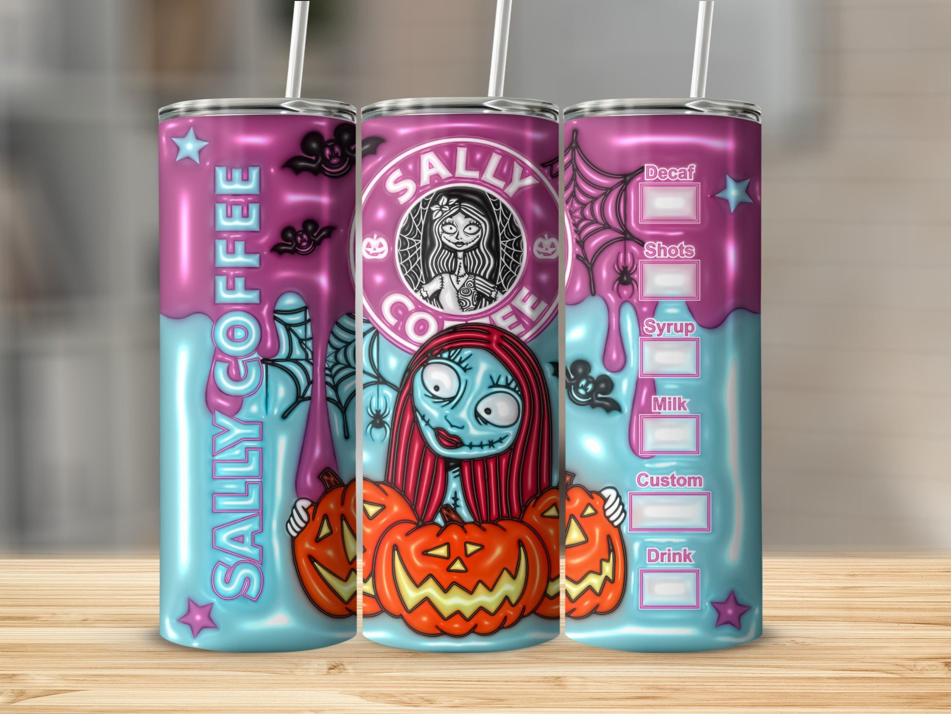 Sally Coffee Halloween Design Tumbler for Drinks