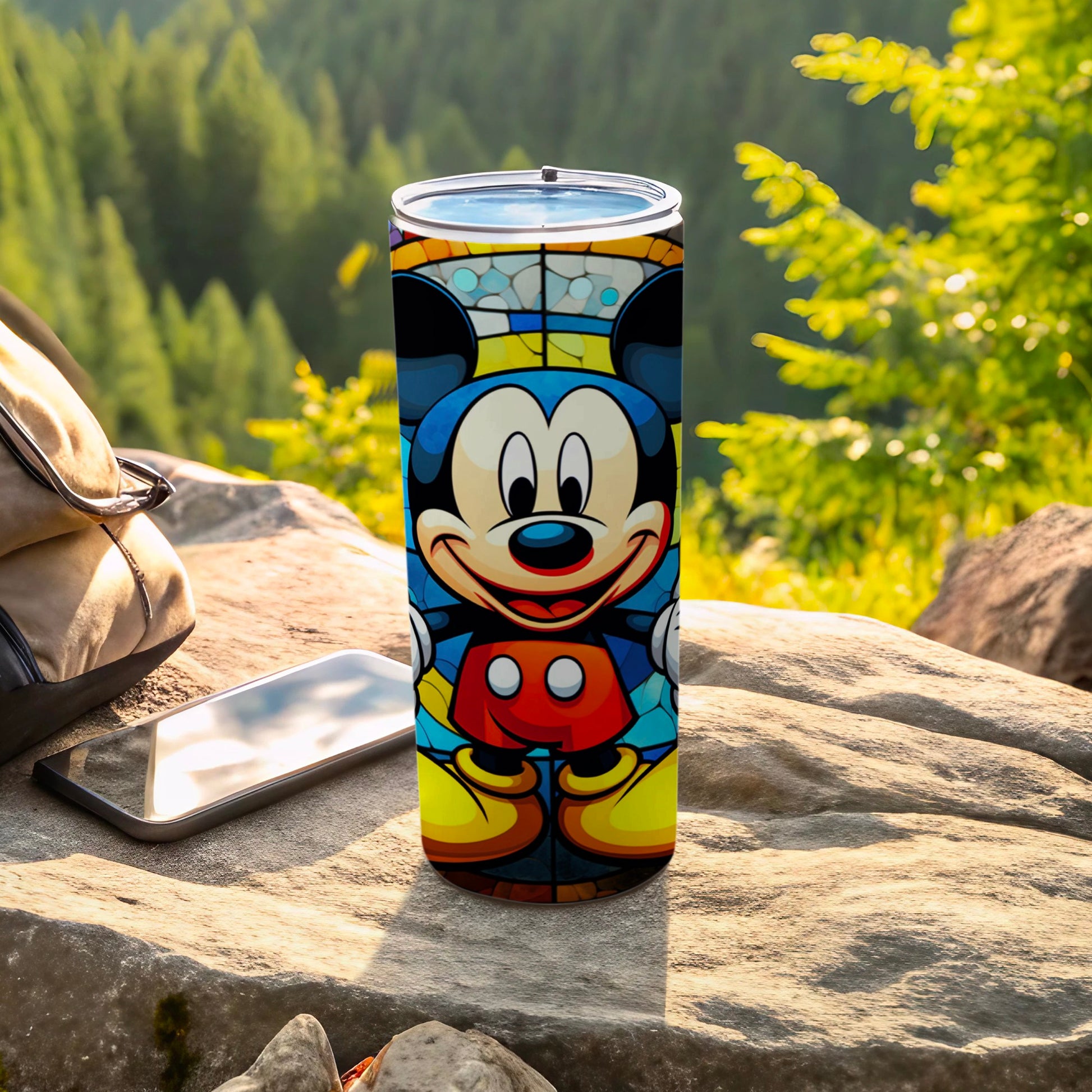 Colorful Mickey Mouse Outdoor Adventure Tumbler