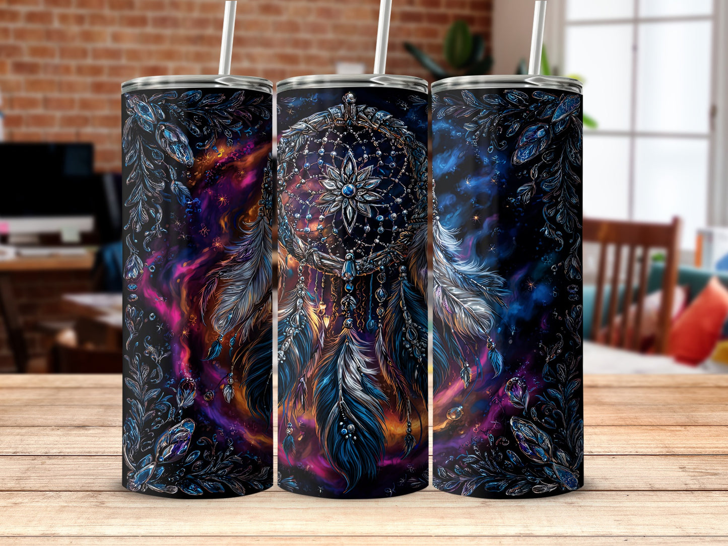 Dreamcatcher Design Colorful Tumbler Beverage Holder