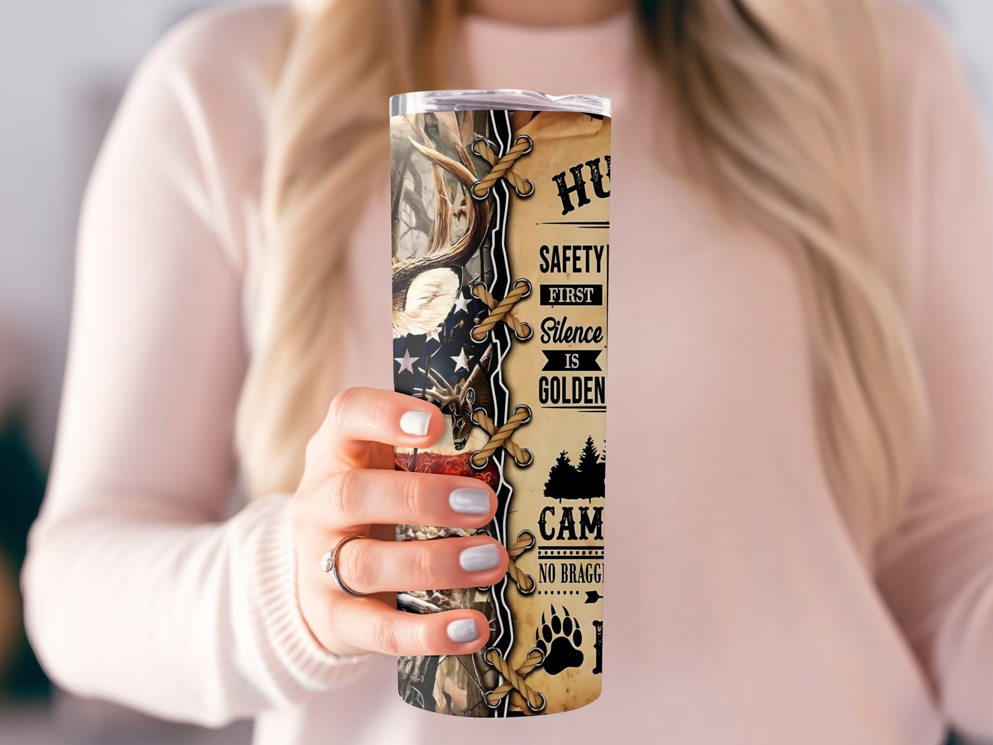 Safety First Silence Is Golden Hunting Tumbler