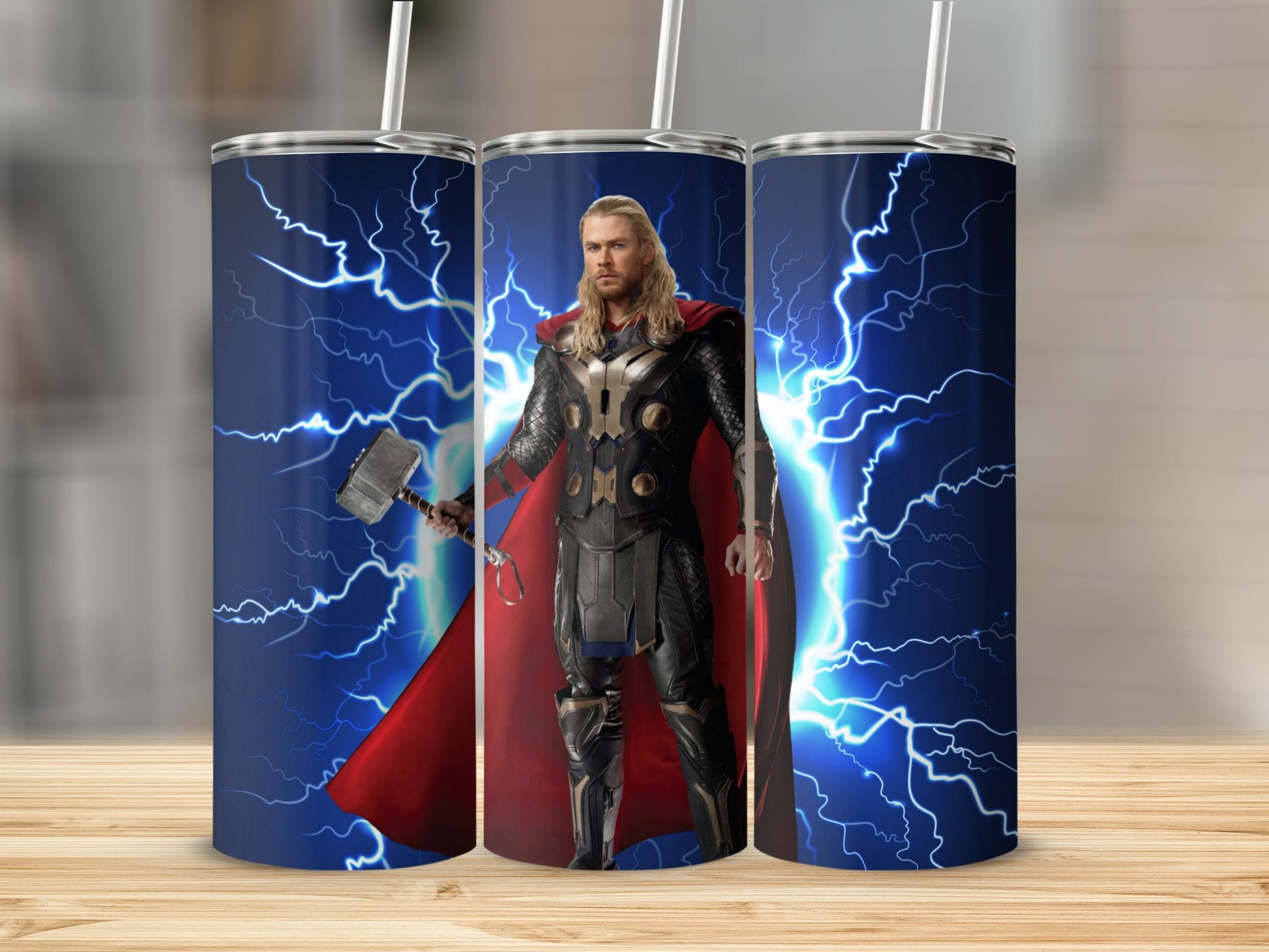 Superhero with Lightning Design Insulated Tumbler