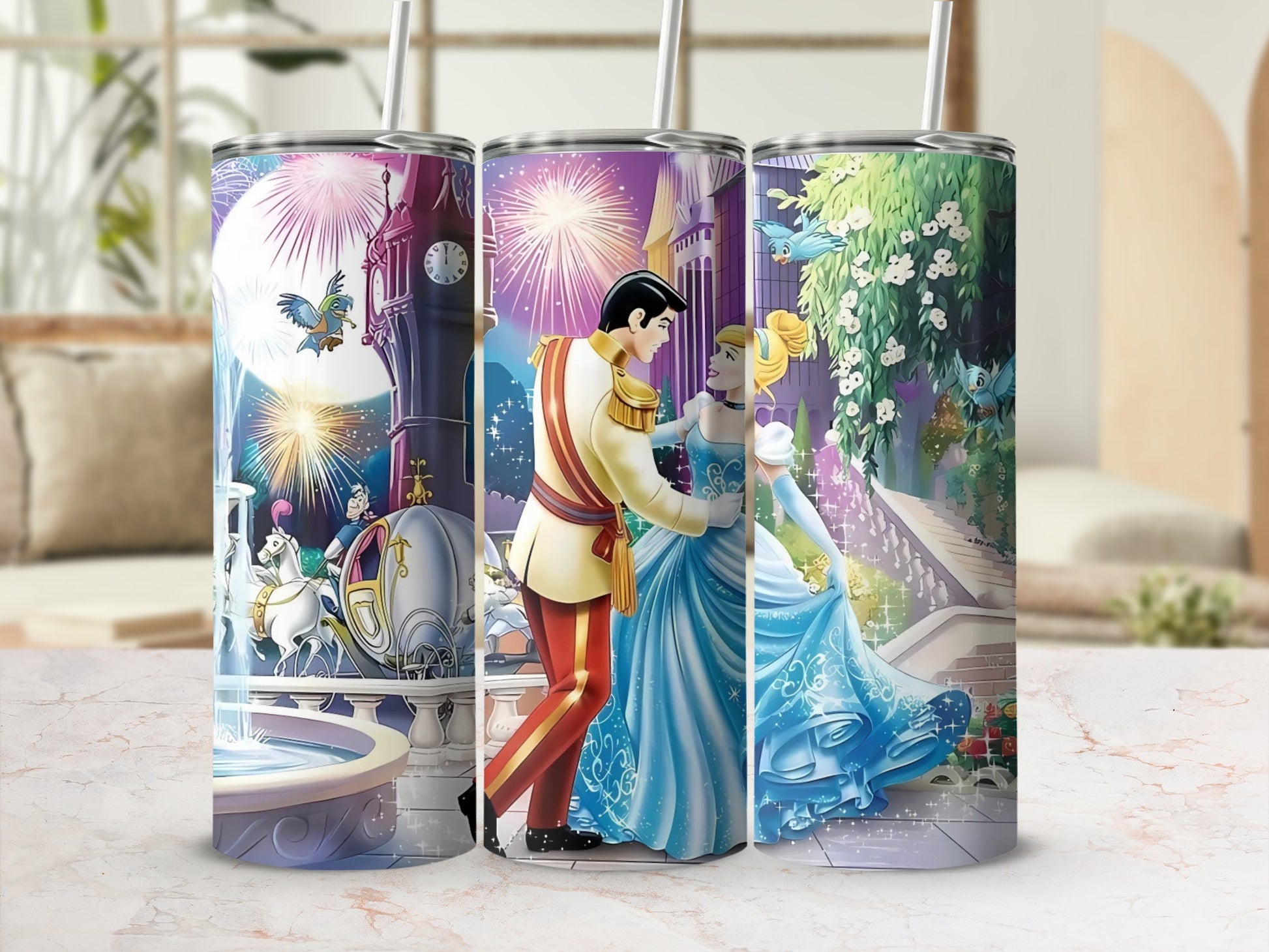 Magical Ballroom Cinderella Prince Scene Tumbler