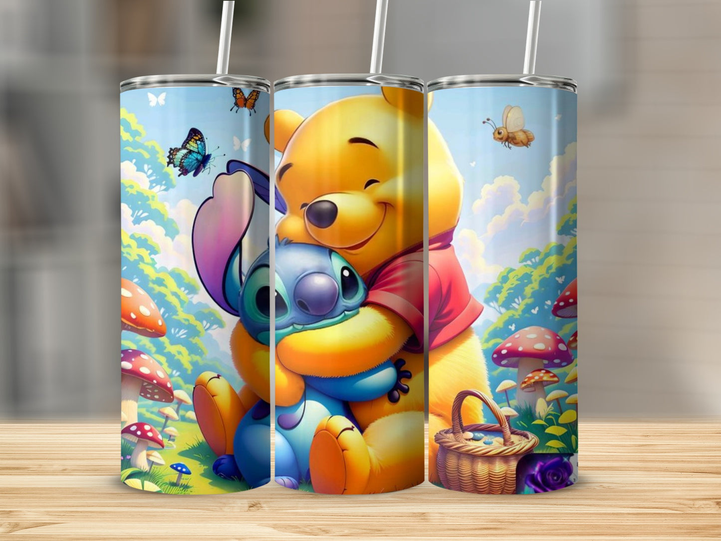 Cute Animated Characters Hugging Scene Tumbler