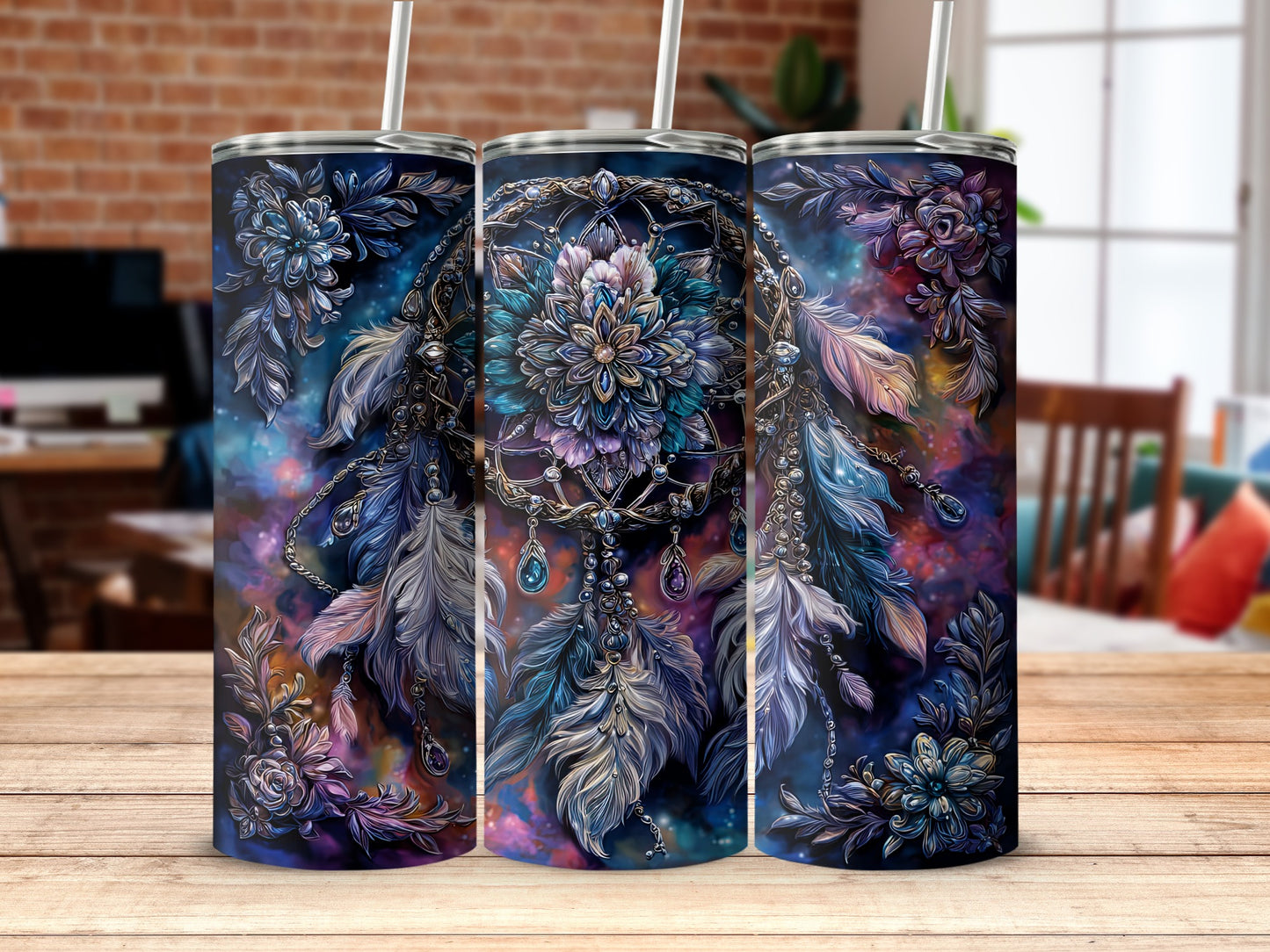Intricate Dreamcatcher Design Tall Tumbler Product