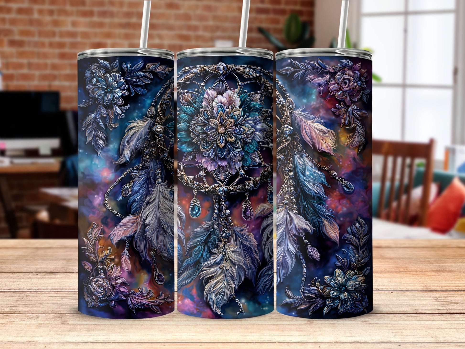 Intricate Dreamcatcher Design Tall Tumbler Product