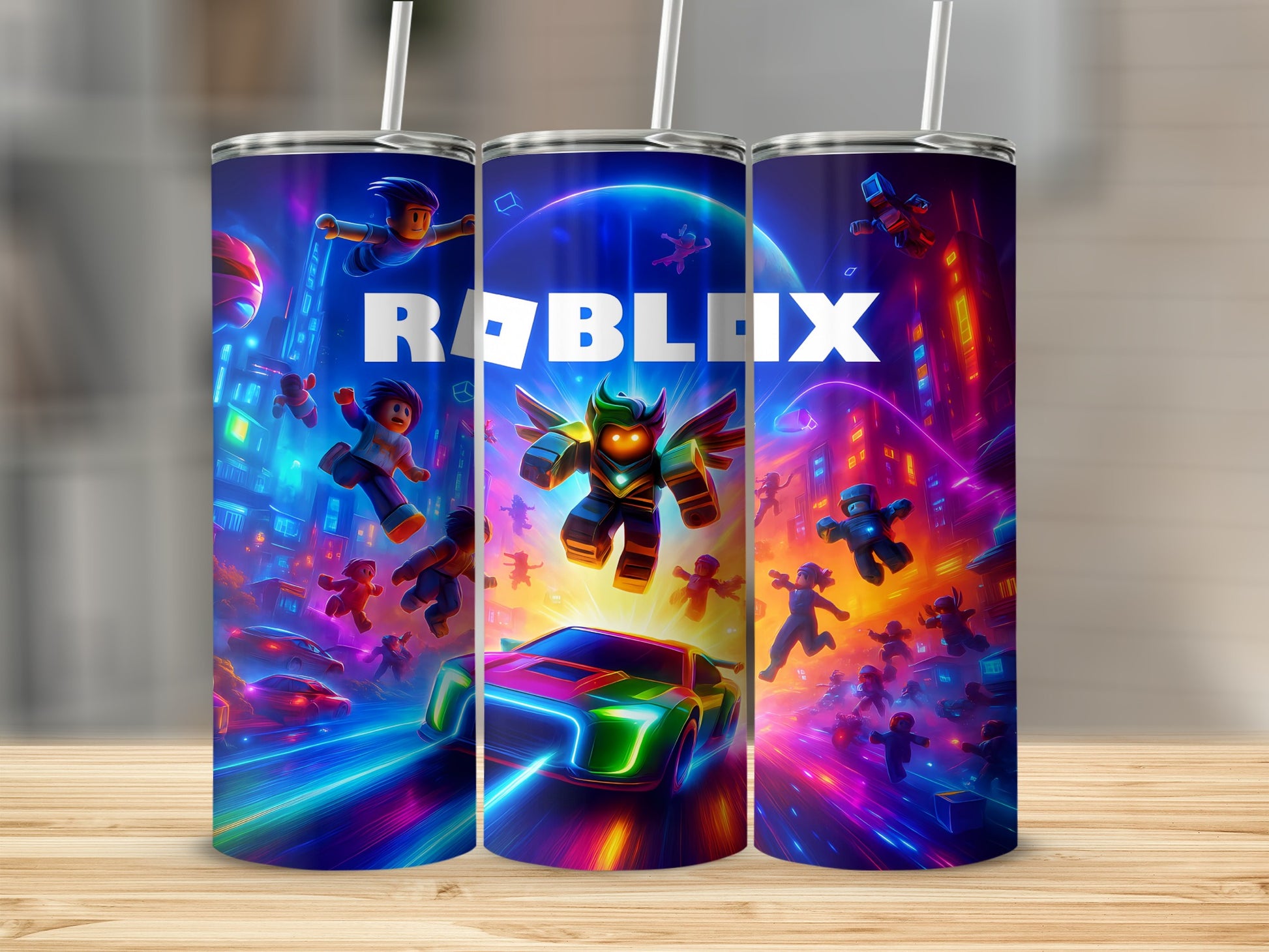 Roblox Themed Colorful Gaming Tumblers Product