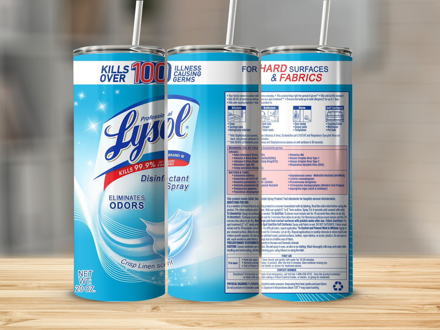 Professional Lysol Kills Over 100 Germs Crisp Linen product type