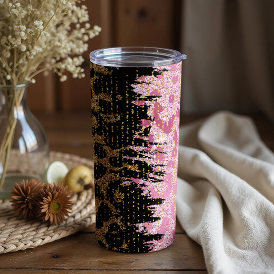 Vibrant Abstract Patterned Travel Tumbler Cup Tumbler