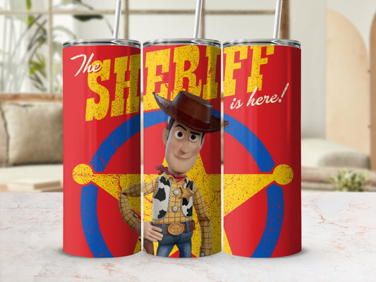 The Sheriff Is Here Toy Story Woody Tumbler Cup